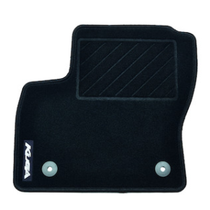 Tepih, standardni spredaj in zadaj, črne barve